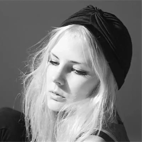 Fashion polka dot pin-up boho chic gypsy wrap hat - Picture 2 of 8